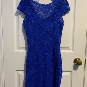Le Chateau Lace Dress- Blue